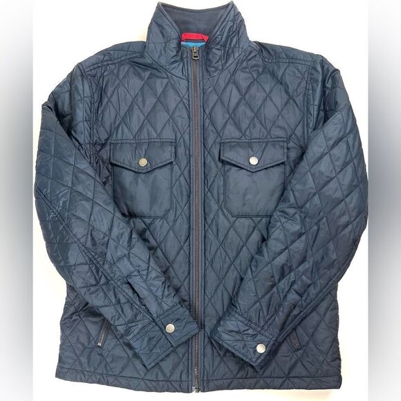 Untuckit Marne Navy Quilted Lightweight Jacket - Picture 3 of 14